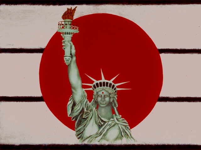 'East Meets West' - photo of painting by Nick Applebee